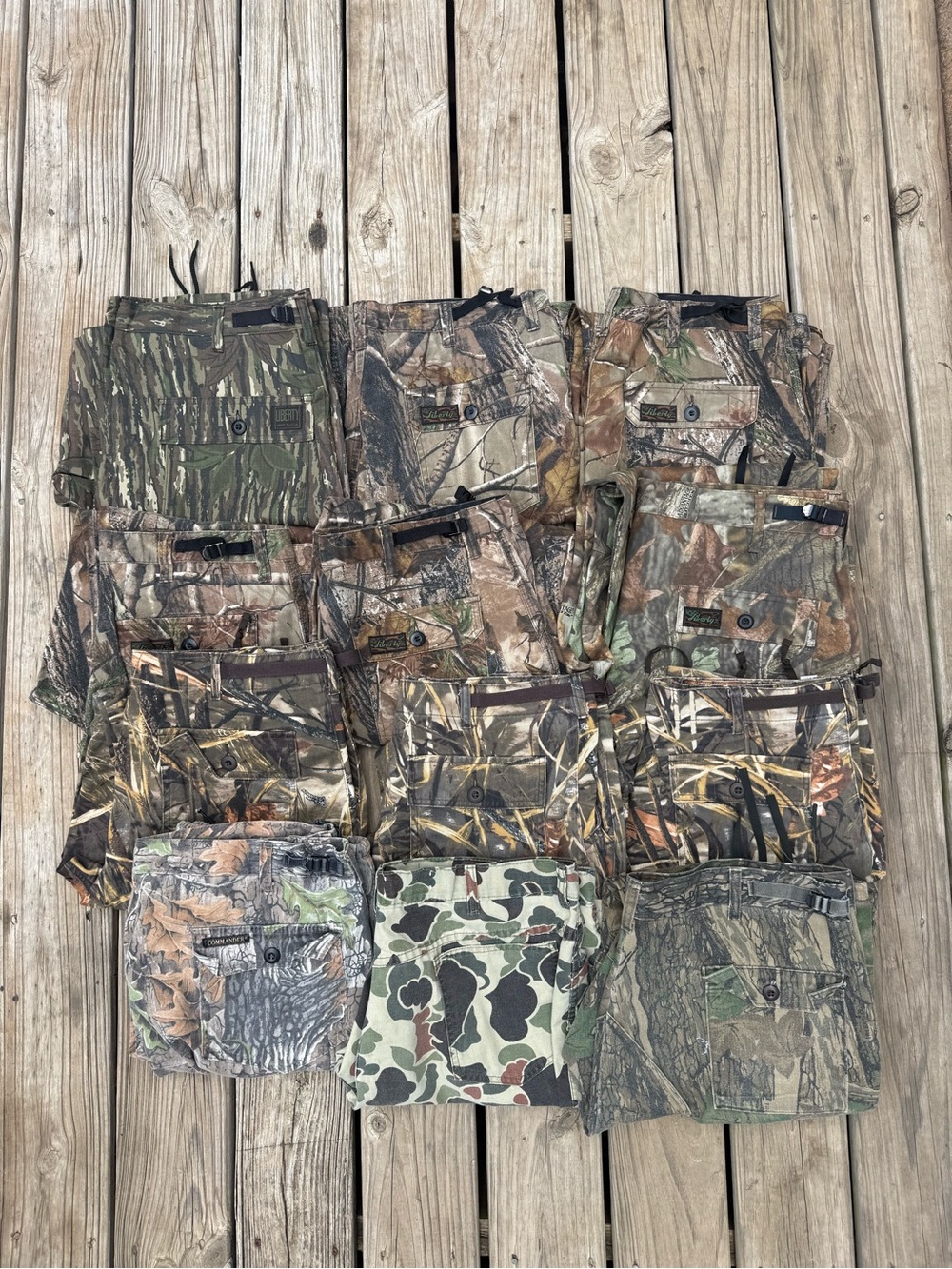 Cabela's Realtree-Style Camo Pants Bundle - Green, Brown, Tan